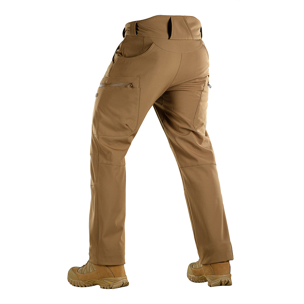 PANTALONI TACTICI SOFT SHEEL DE IARNA - COYOTE - 1 | YEO